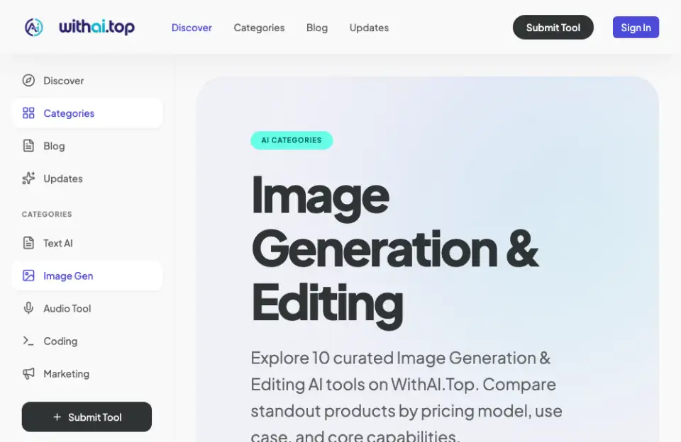 WithAI.Top - AI Tools Directory image 1